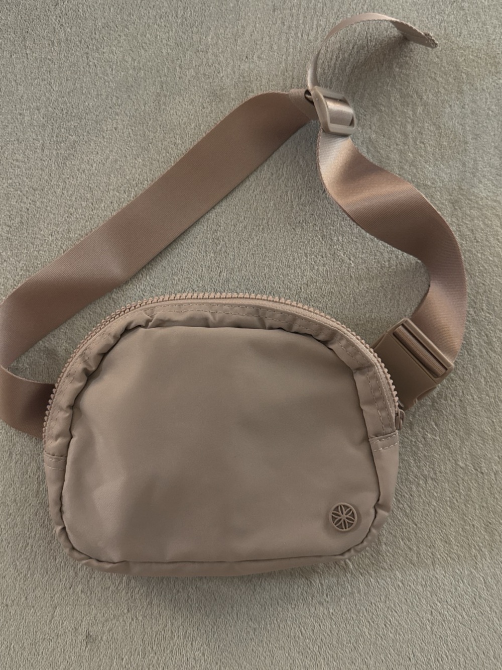 Men's Taupe Crossbody Sling Bag